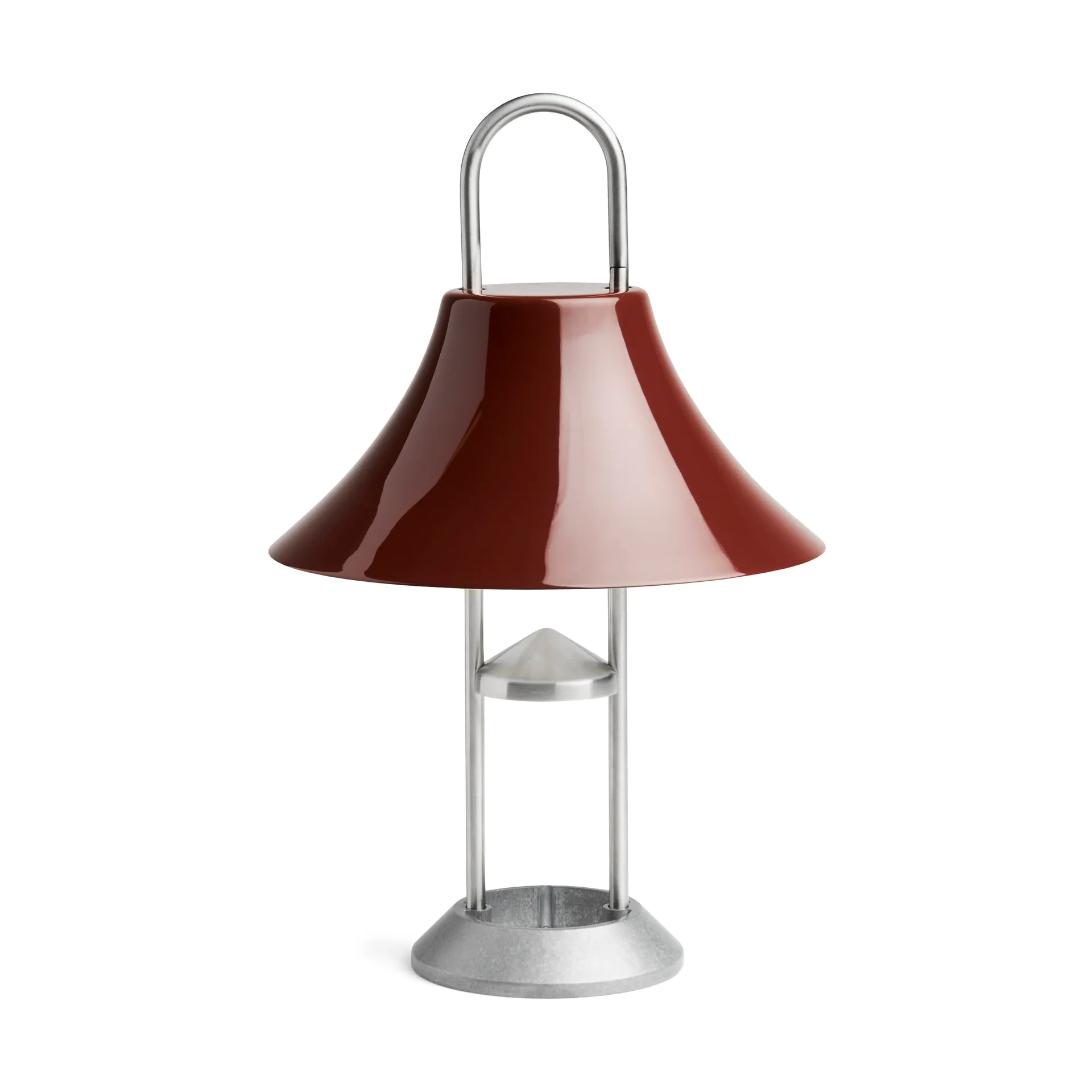 Mousqueton transportabel bordlampe, Iron red HAY
