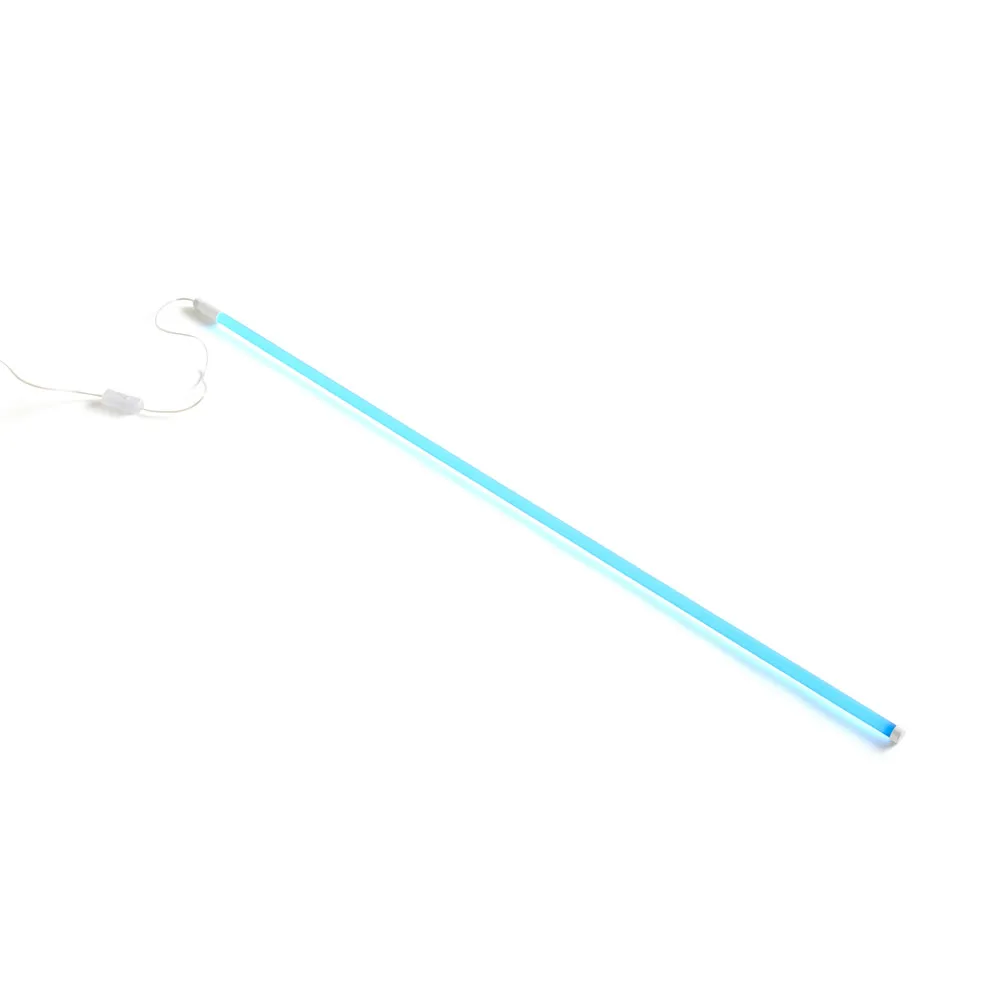 Neon Tube Slim lysstofrør 120 cm, blue, 120 cm HAY