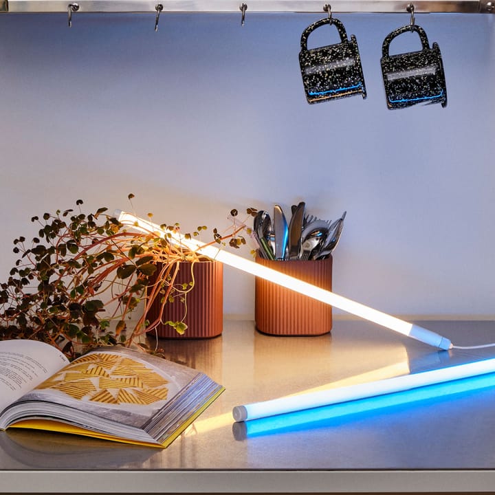 Neon Tube Slim lysstofrør 50 cm, blue, 50 cm HAY