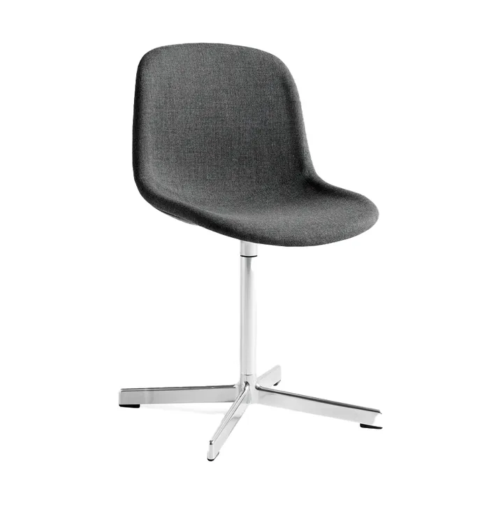 Neu 10 Upholstery kontorstol - Remix 163 grey, drejestativ i aluminium - HAY
