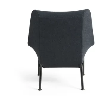 O2 Lounge Chair lænestol - Soft black-svartlakeret stål - HAY