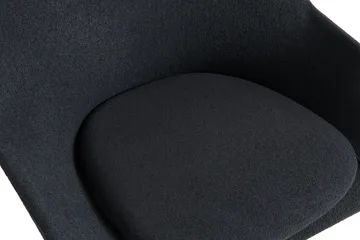 O2 Lounge Chair lænestol - Soft black-svartlakeret stål - HAY