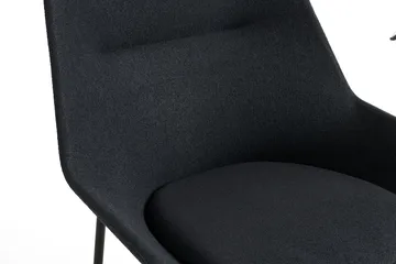 O2 Lounge Chair lænestol - Soft black-svartlakeret stål - HAY