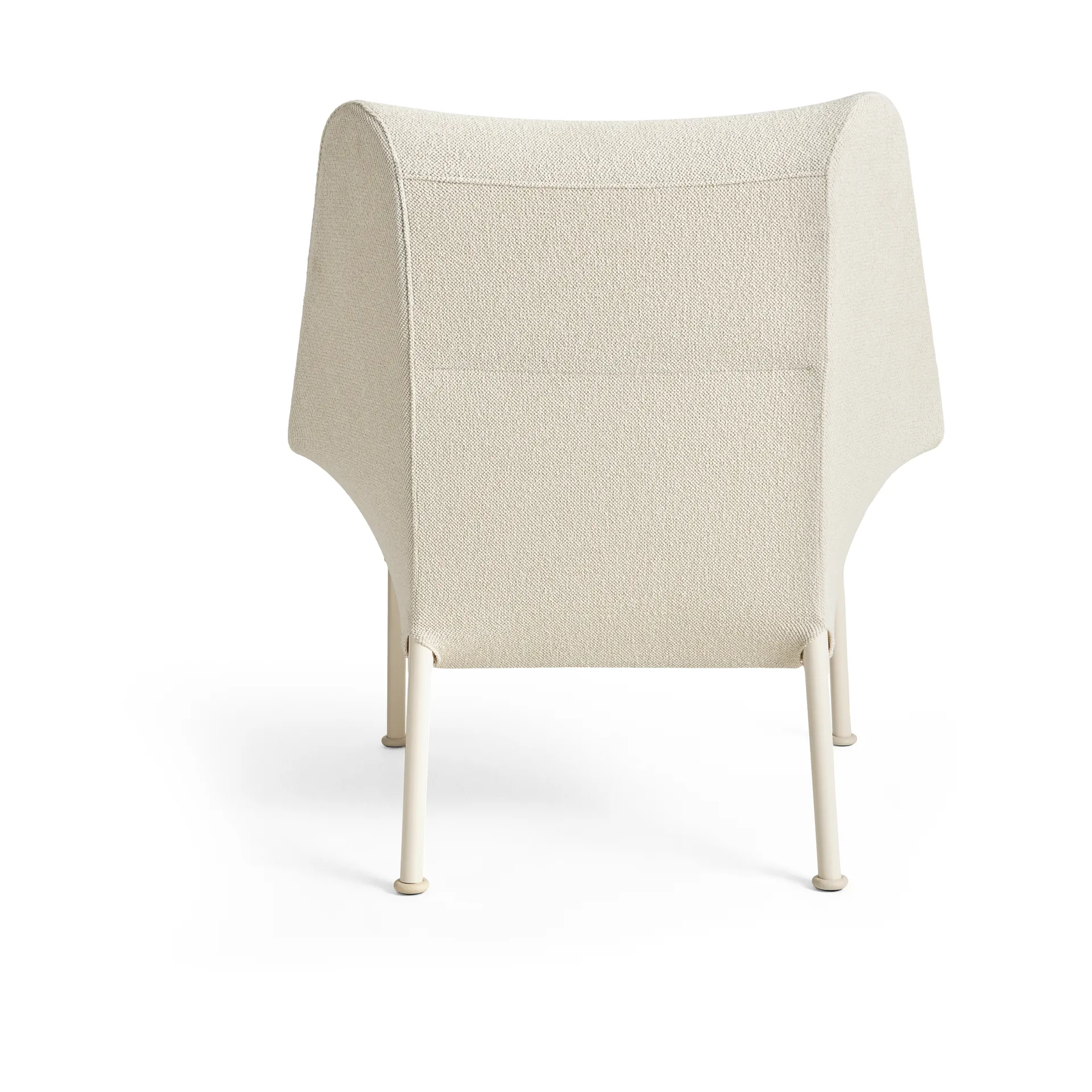 O2 Lounge Chair lænestol, Soft cream-lakeret stål eggshell HAY