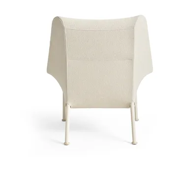 O2 Lounge Chair lænestol - Soft cream-lakeret stål eggshell - HAY