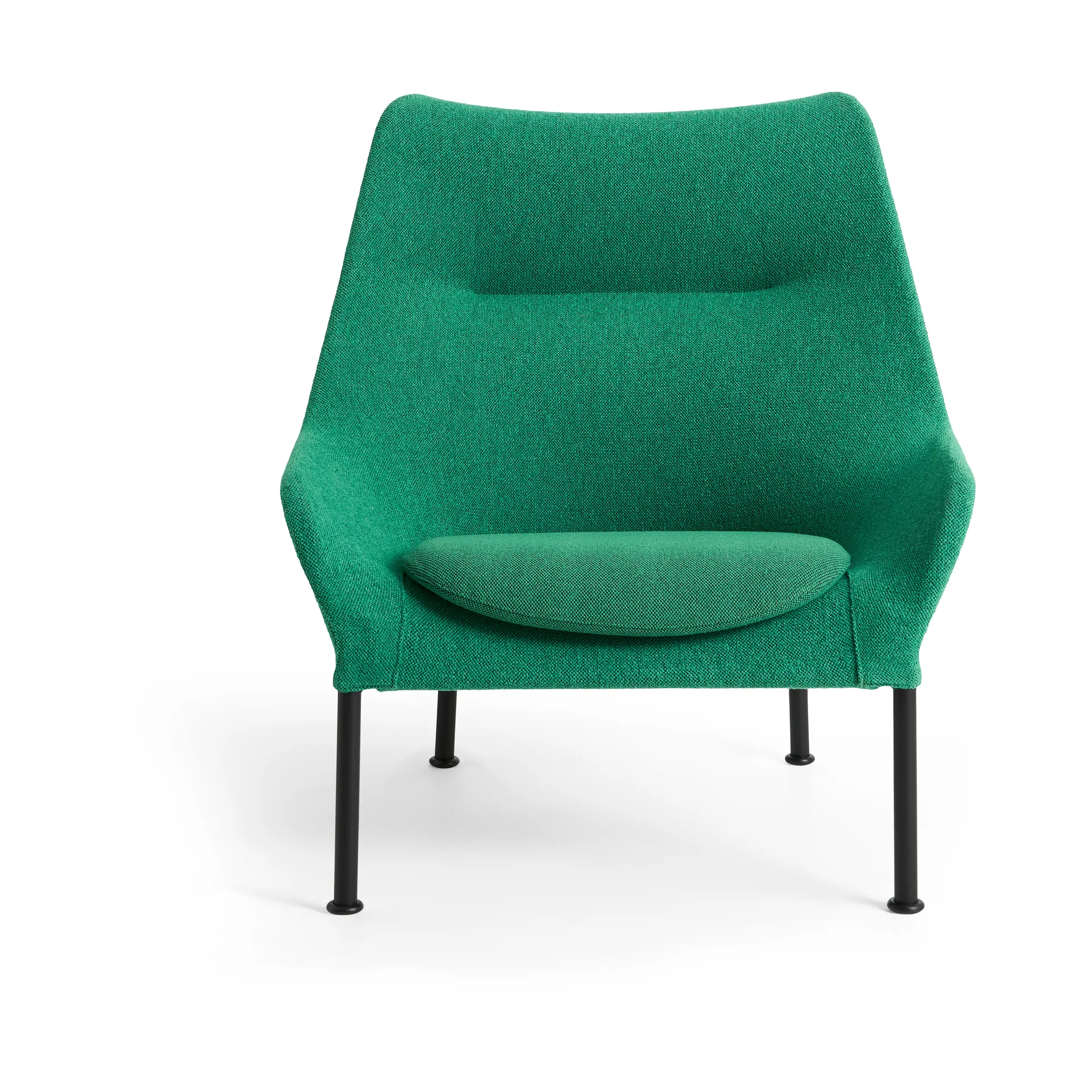 O2 Lounge Chair lænestol, Soft green-sortlakeret stål HAY