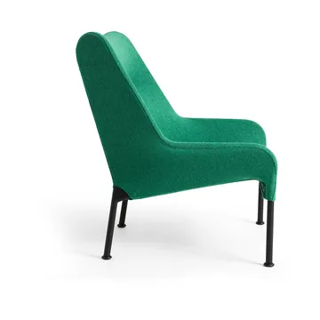 O2 Lounge Chair lænestol - Soft green-sortlakeret stål - HAY