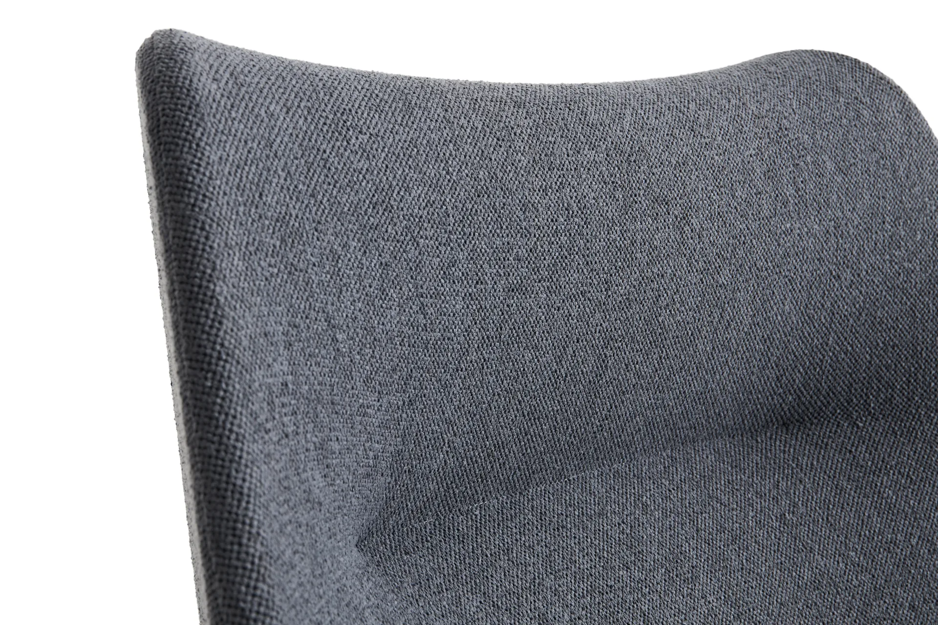 O2 Lounge Chair lænestol, Soft grey-svartlakeret stål HAY