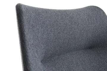 O2 Lounge Chair lænestol - Soft grey-svartlakeret stål - HAY