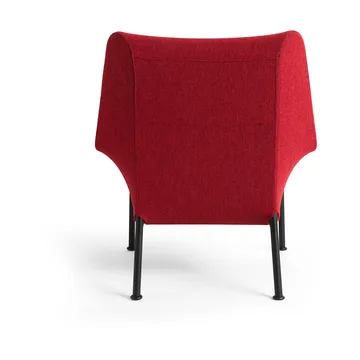 O2 Lounge Chair lænestol - Soft red-svartlakeret stål - HAY