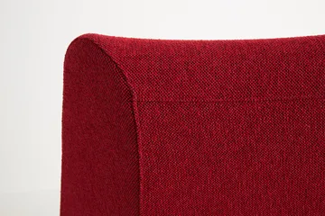 O2 Lounge Chair lænestol - Soft red-svartlakeret stål - HAY