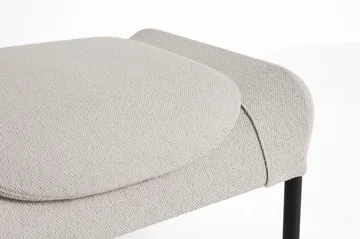 O2 Ottoman fodskammel - Soft light grey-softlakeret stål - HAY