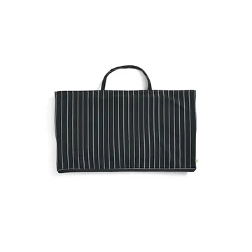 Outdoor Market foldbar sofa - Black-beige, 2-pers. sofa - HAY