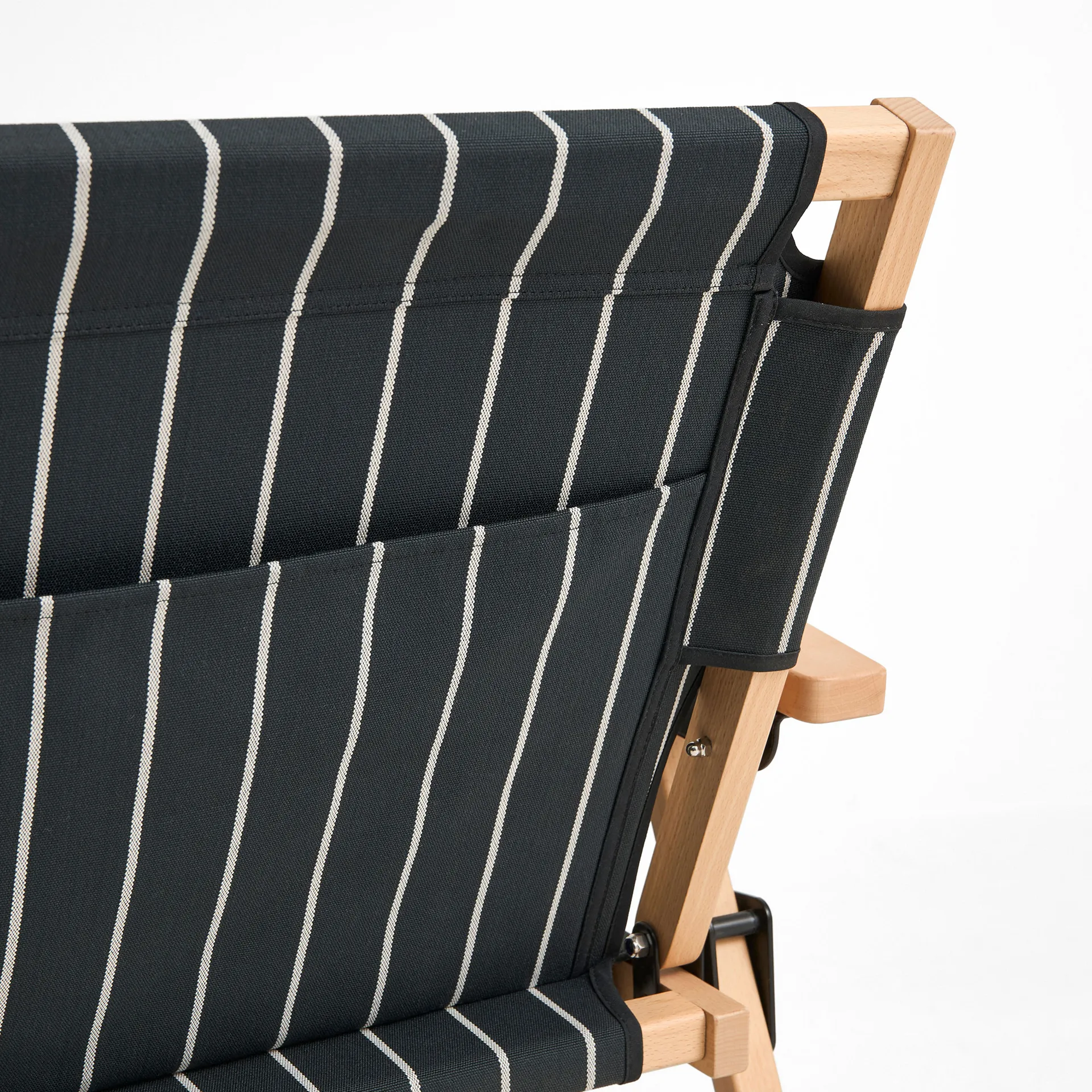 Outdoor Market foldbar sofa, Black-beige, 2-pers. sofa HAY