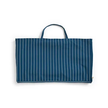 Outdoor Market foldbar sofa - Blue-beige, 2-pers. sofa - HAY