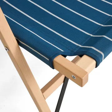 Outdoor Market foldbar sofa - Blue-beige, 2-pers. sofa - HAY