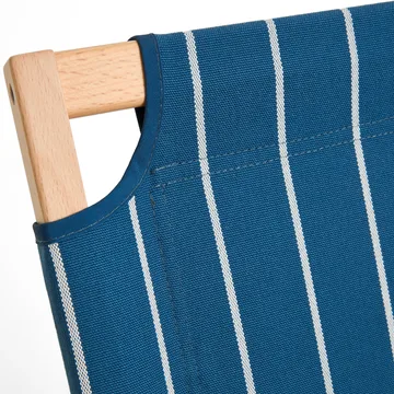 Outdoor Market foldbar sofa - Blue-beige, 2-pers. sofa - HAY