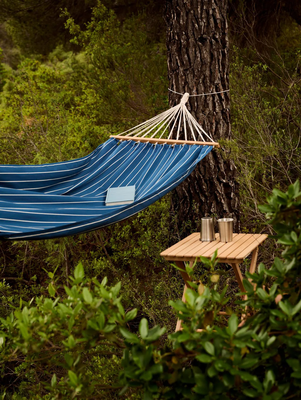 Outdoor Market hængekøje, Blue-beige, 210x100 cm HAY