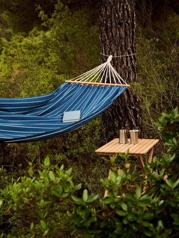 Outdoor Market hængekøje - Blue-beige, 210x100 cm - HAY