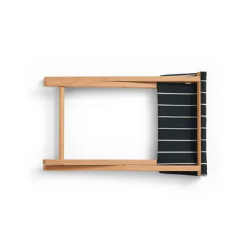 Outdoor Market klapbar skammel - Black-beige - HAY