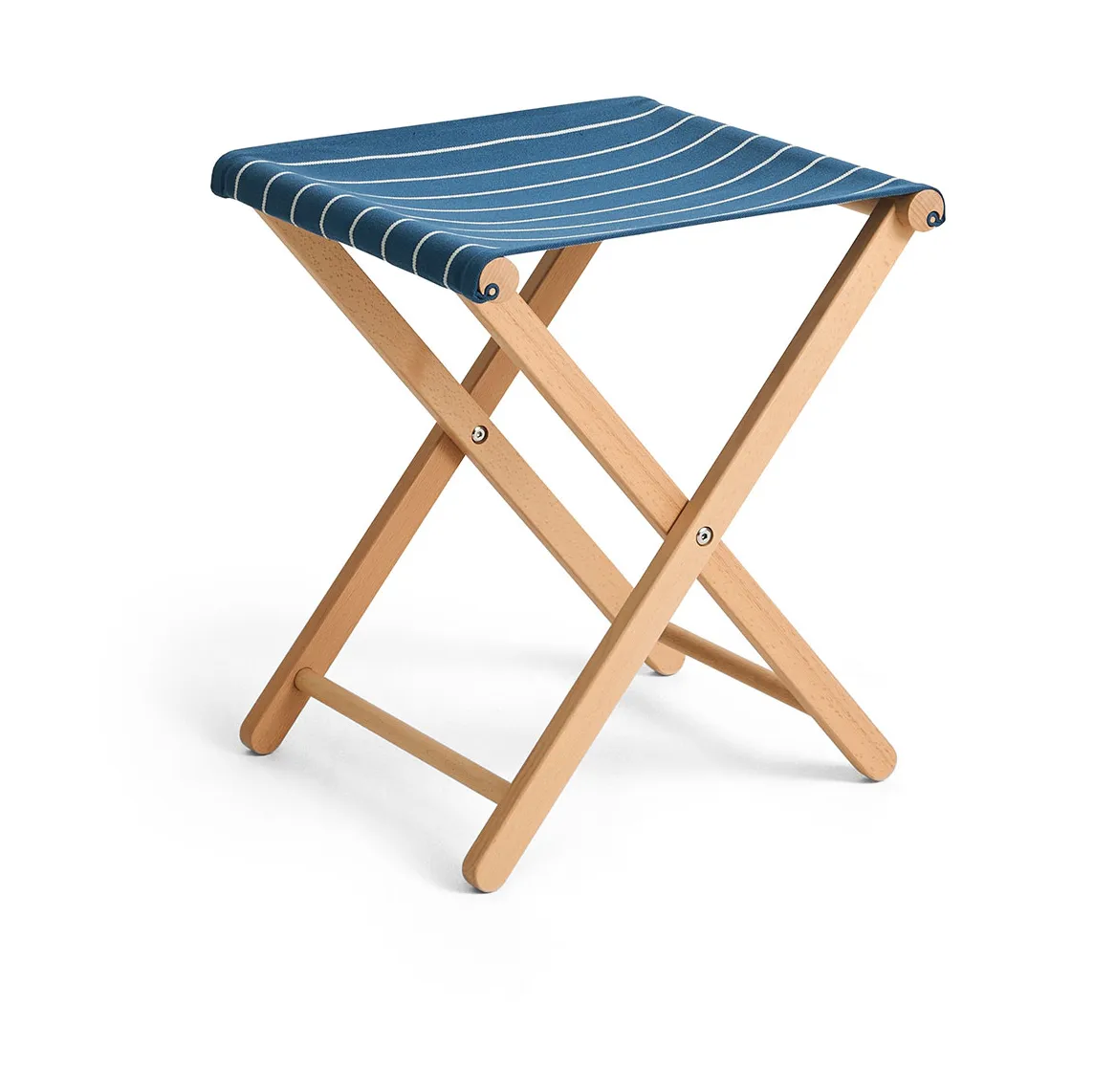 Outdoor Market klapbar skammel, Blue-beige HAY