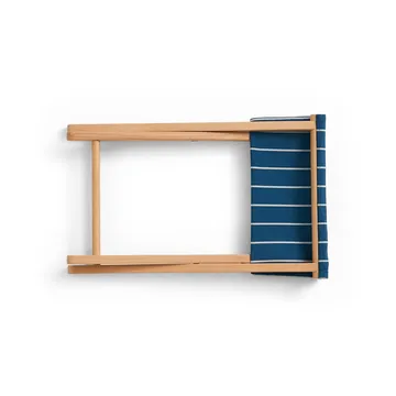 Outdoor Market klapbar skammel - Blue-beige - HAY