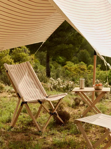 Outdoor Market klapstol - Beige-red - HAY