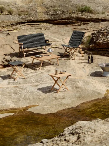 Outdoor Market klapstol - Black-beige - HAY