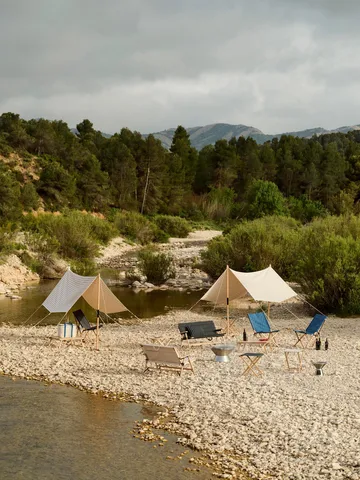 Outdoor Market køletaske - Blue-beige - HAY