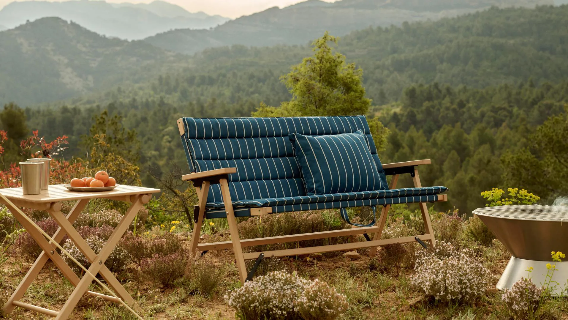 Outdoor Market pude, Blue-beige, 45x35 cm HAY