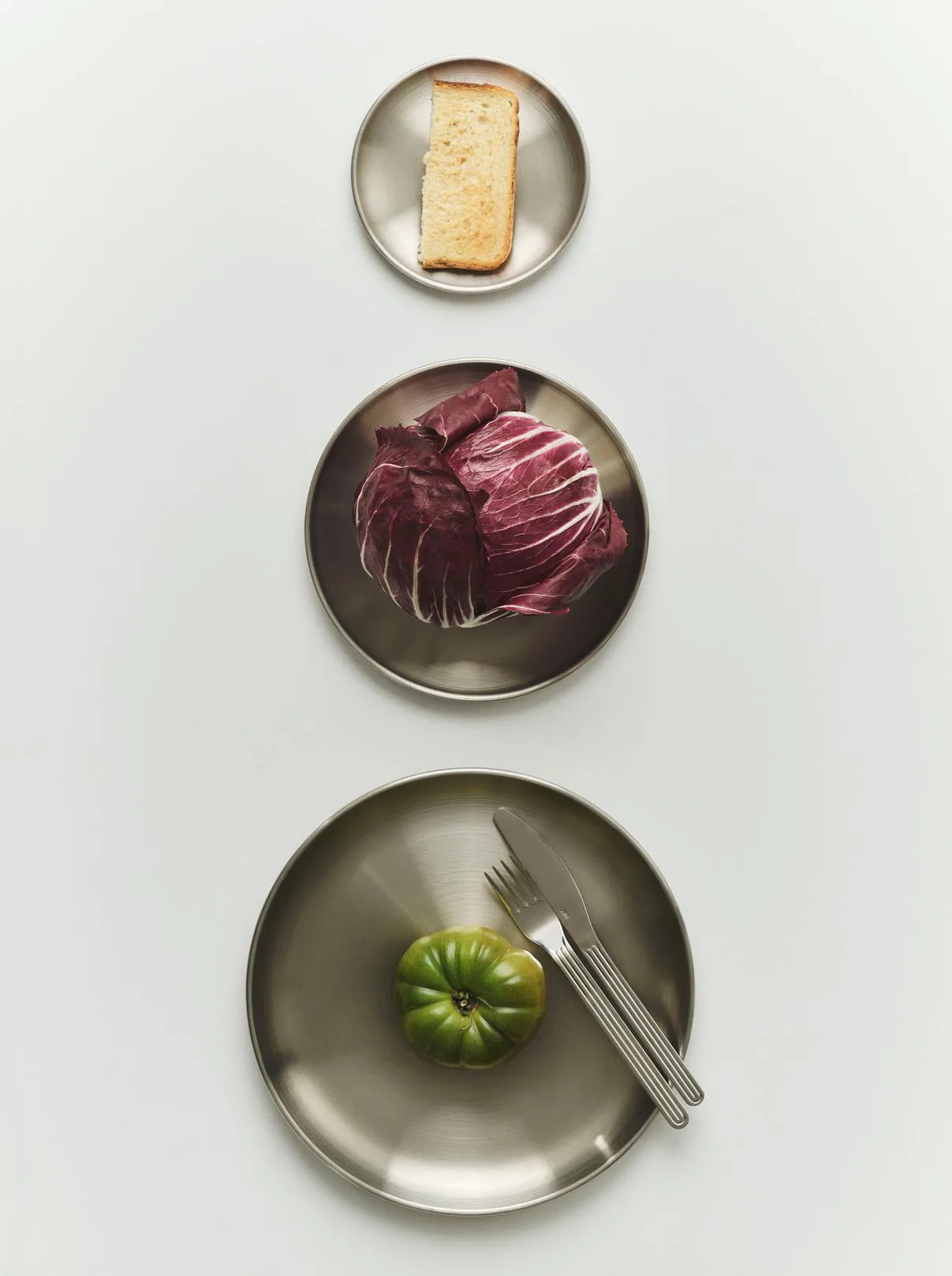 Outdoor Market tallerken, Rustfrit stål, Ø13,5 cm, 2-pak HAY