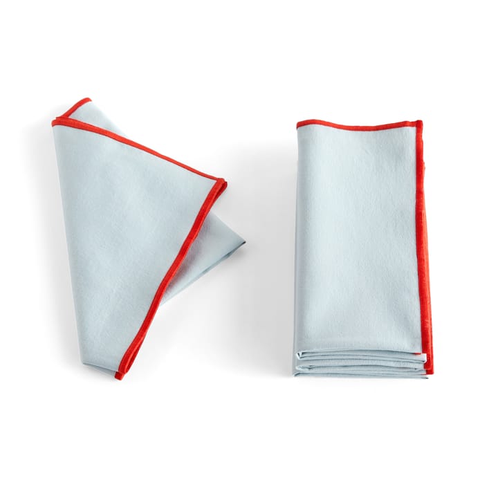 Outline stofservietter 4-pak, Light blue HAY