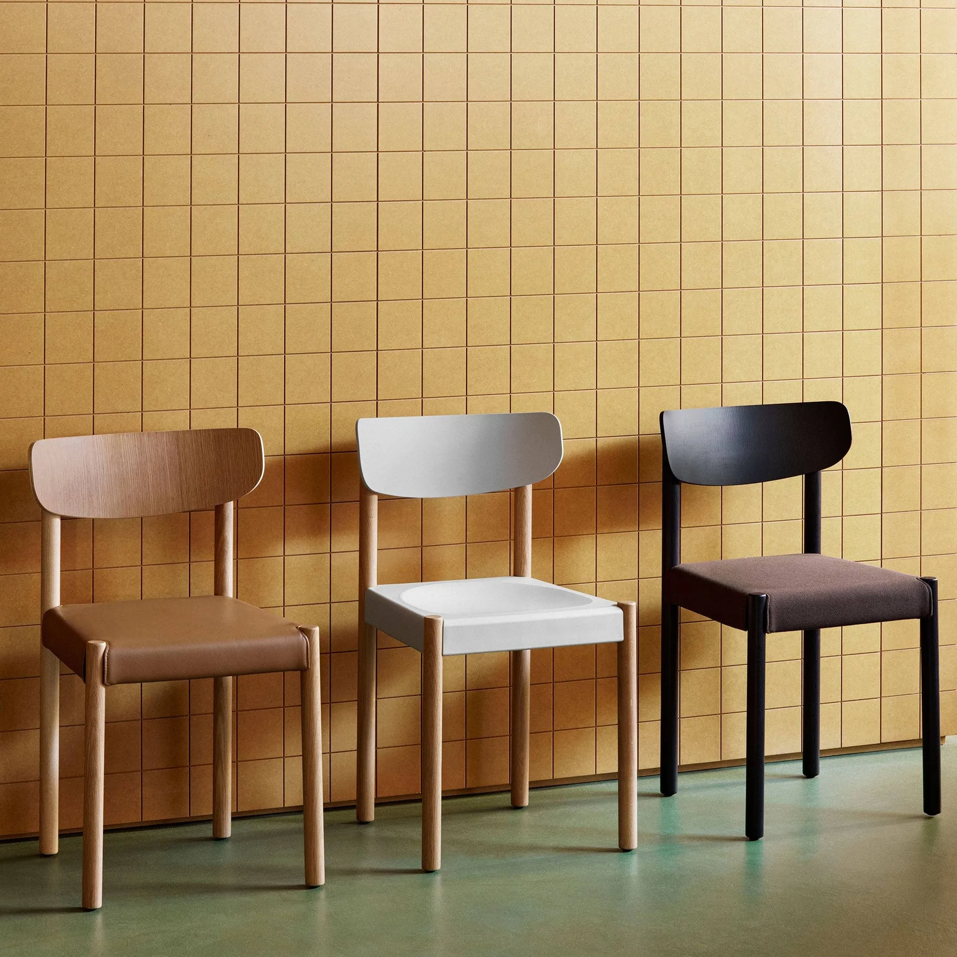 Pack Chair 11 stol, Oliebehandlet eg-graphite brown-Steelcut 695 HAY