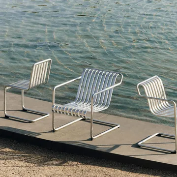 Palissade Cantilever Low loungestol - Hot galvanised steel - HAY