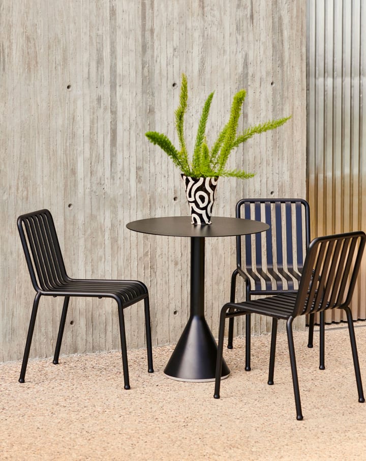 Palissade Cone rundt cafébord, Anthracite, ø70 HAY