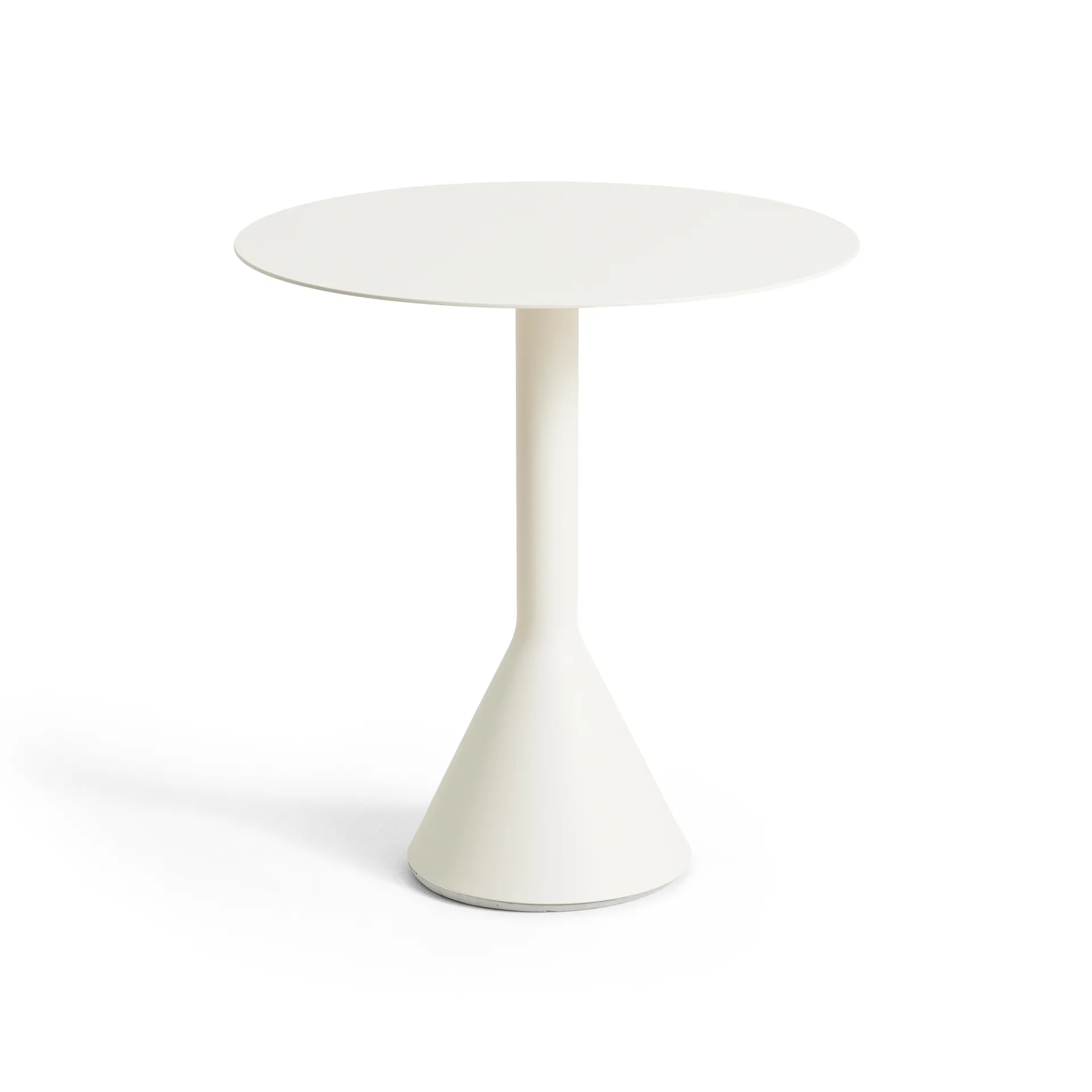 Palissade Cone rundt cafébord, Cream white, Ø70 cm HAY