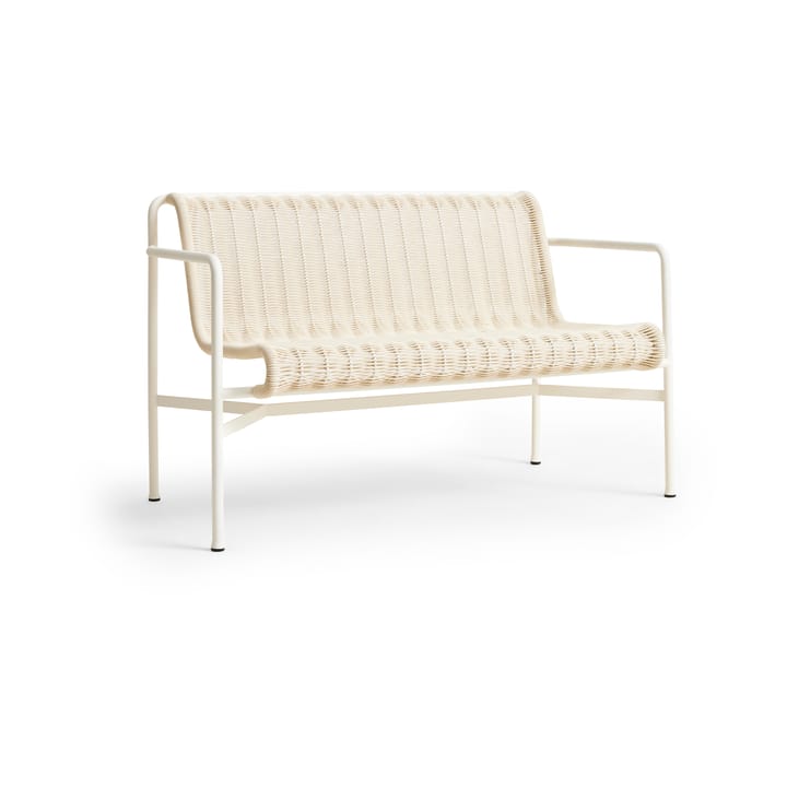 Palissade Cord Dining bænk med armlæn - Cream white - HAY