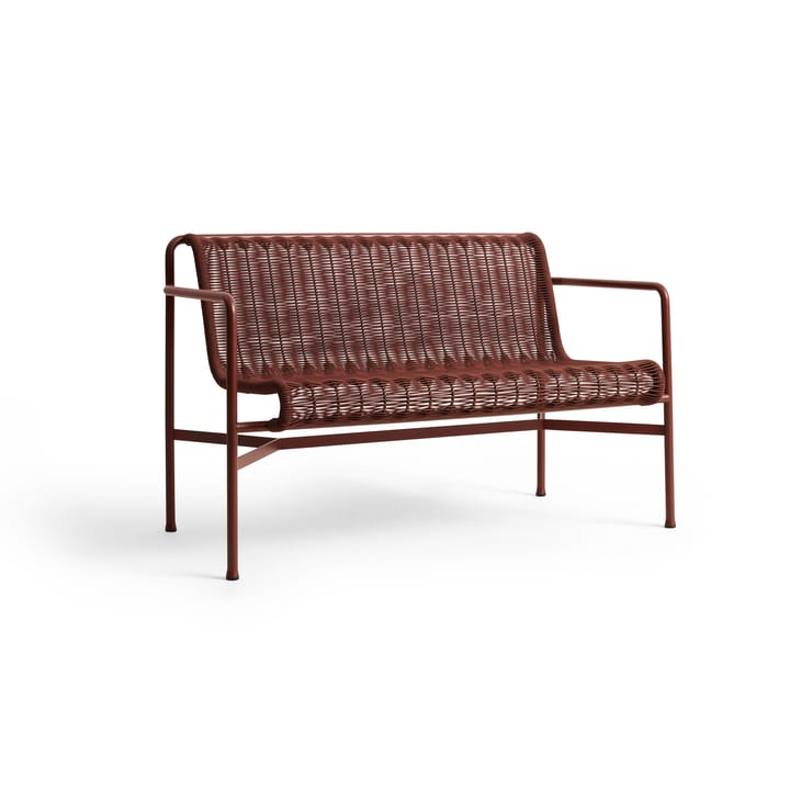 Palissade Cord Dining bænk med armlæn - Iron red - HAY