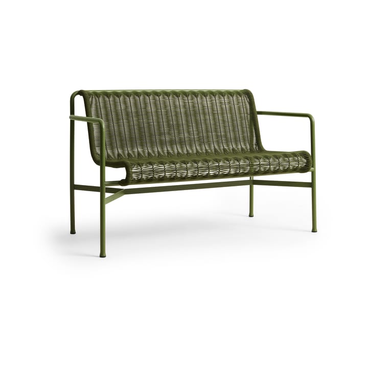 Palissade Cord Dining bænk med armlæn - Olive - HAY