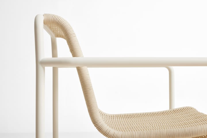 Palissade Cord Low loungestol, Cream white HAY