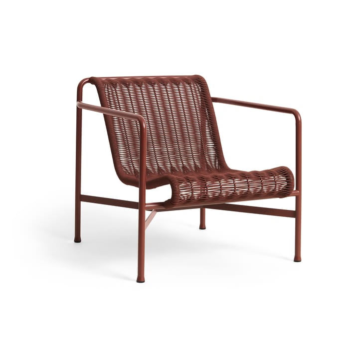 Palissade Cord Low loungestol - Iron red - HAY