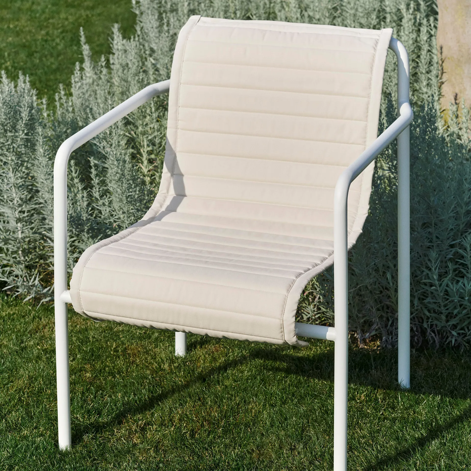 Palissade Dining Quilted karmstolshynde, Cream white HAY