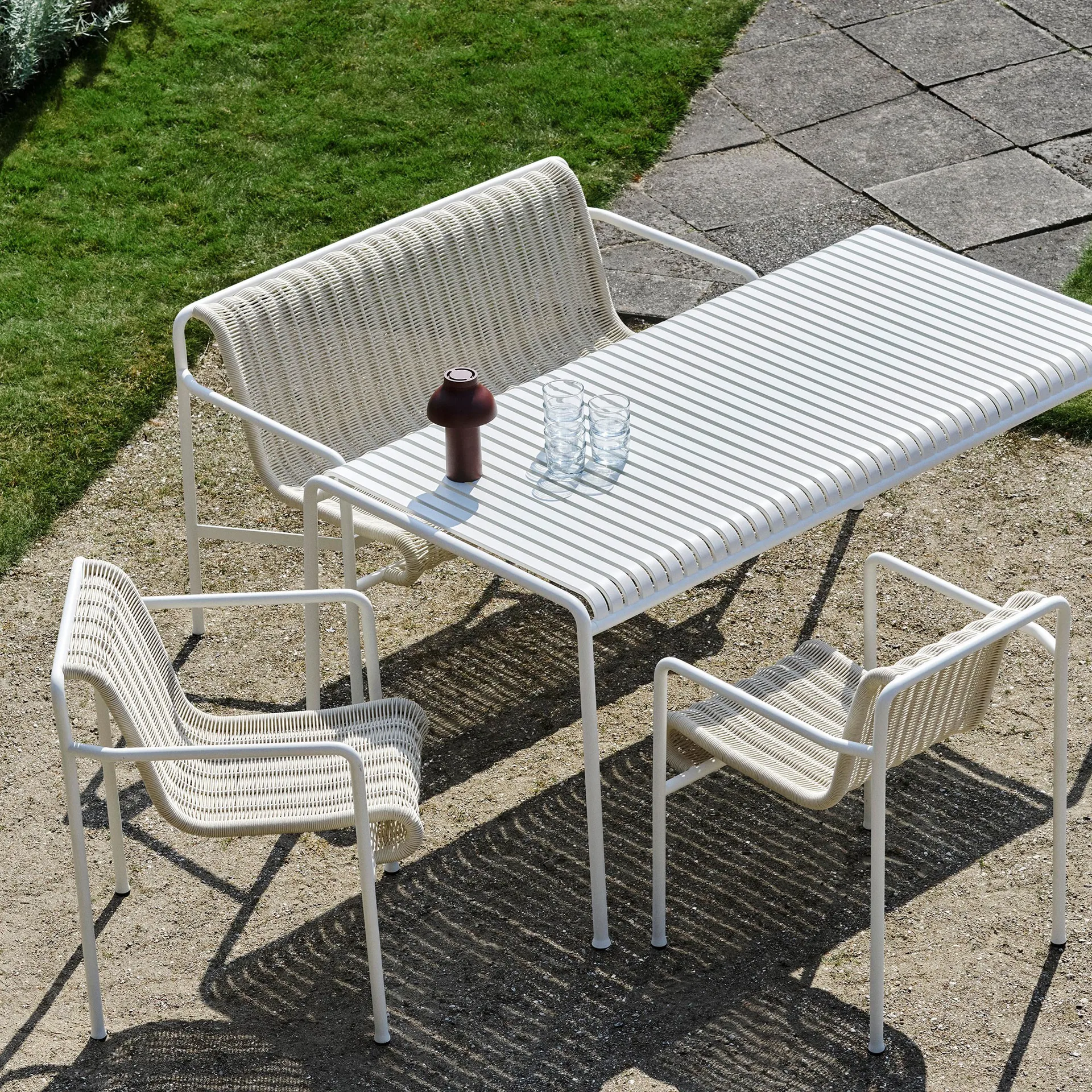 Palissade spisebord 170x90 cm, Cream white HAY