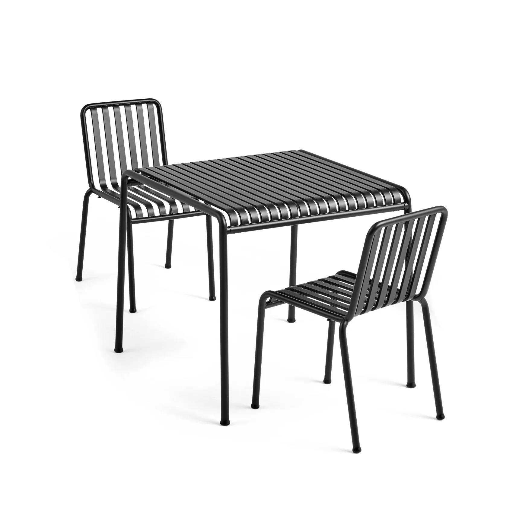 Palissade spisegruppe 2 stole 82,5x90 cm anthracite,  HAY