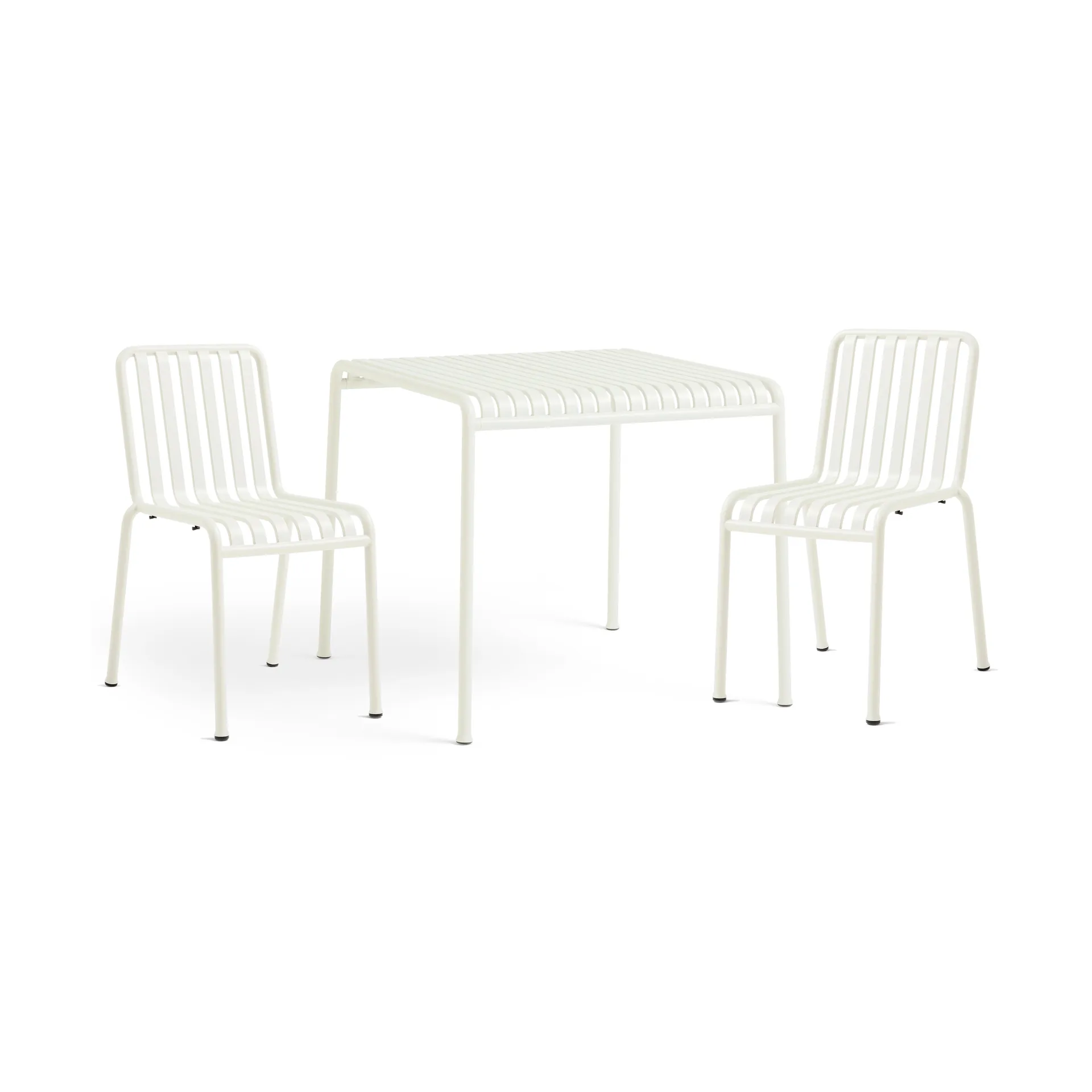 Palissade spisegruppe 2 stole 82,5x90 cm cream white,  HAY