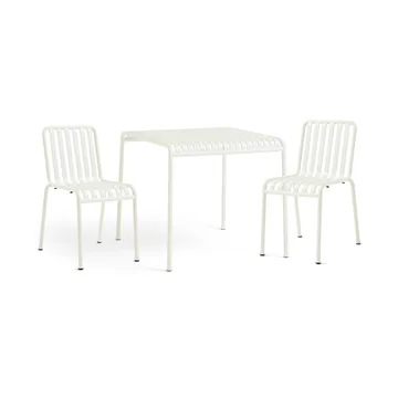 Palissade spisegruppe 2 stole 82,5x90 cm cream white - HAY
