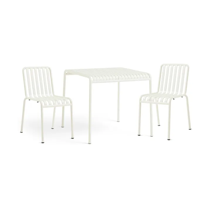 Palissade spisegruppe 2 stole 82,5x90 cm cream white - HAY