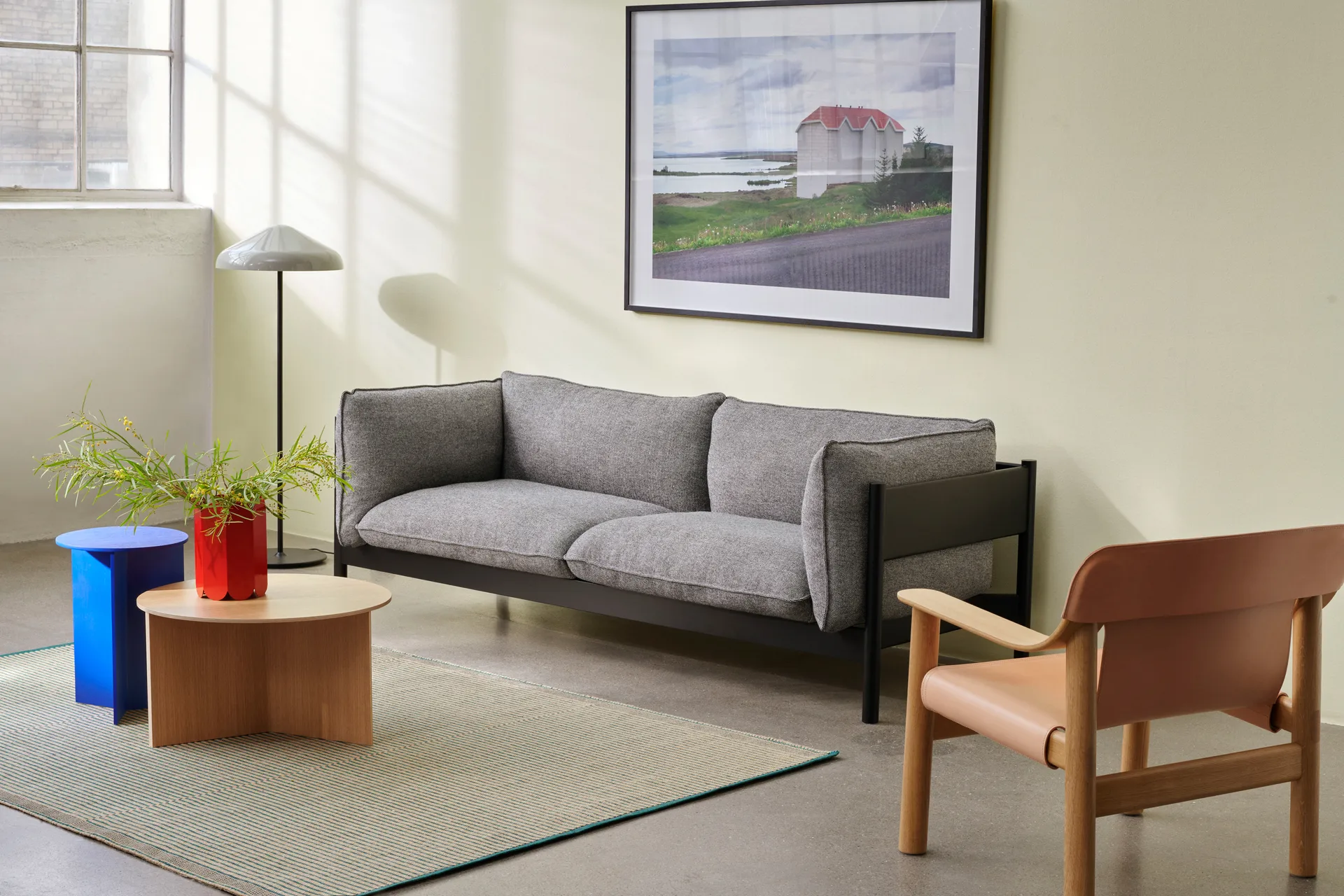 Pao Steel gulvlampe Ø47 cm, Cream white HAY