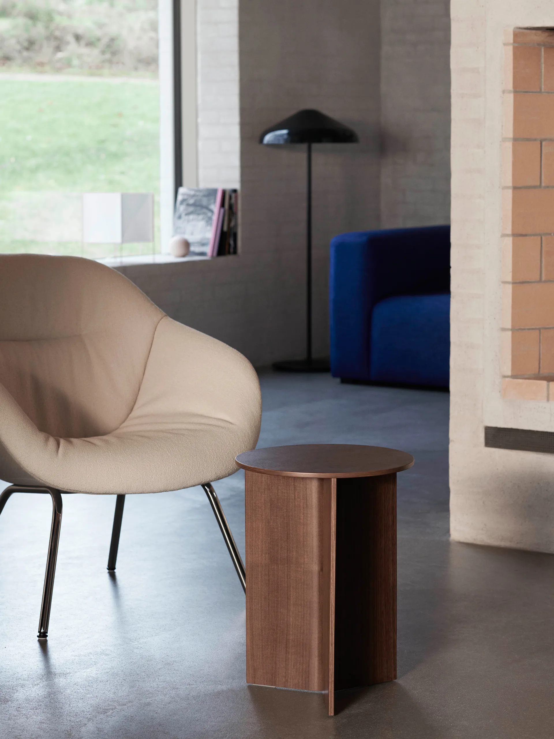 Pao Steel gulvlampe Ø47 cm, Soft black HAY