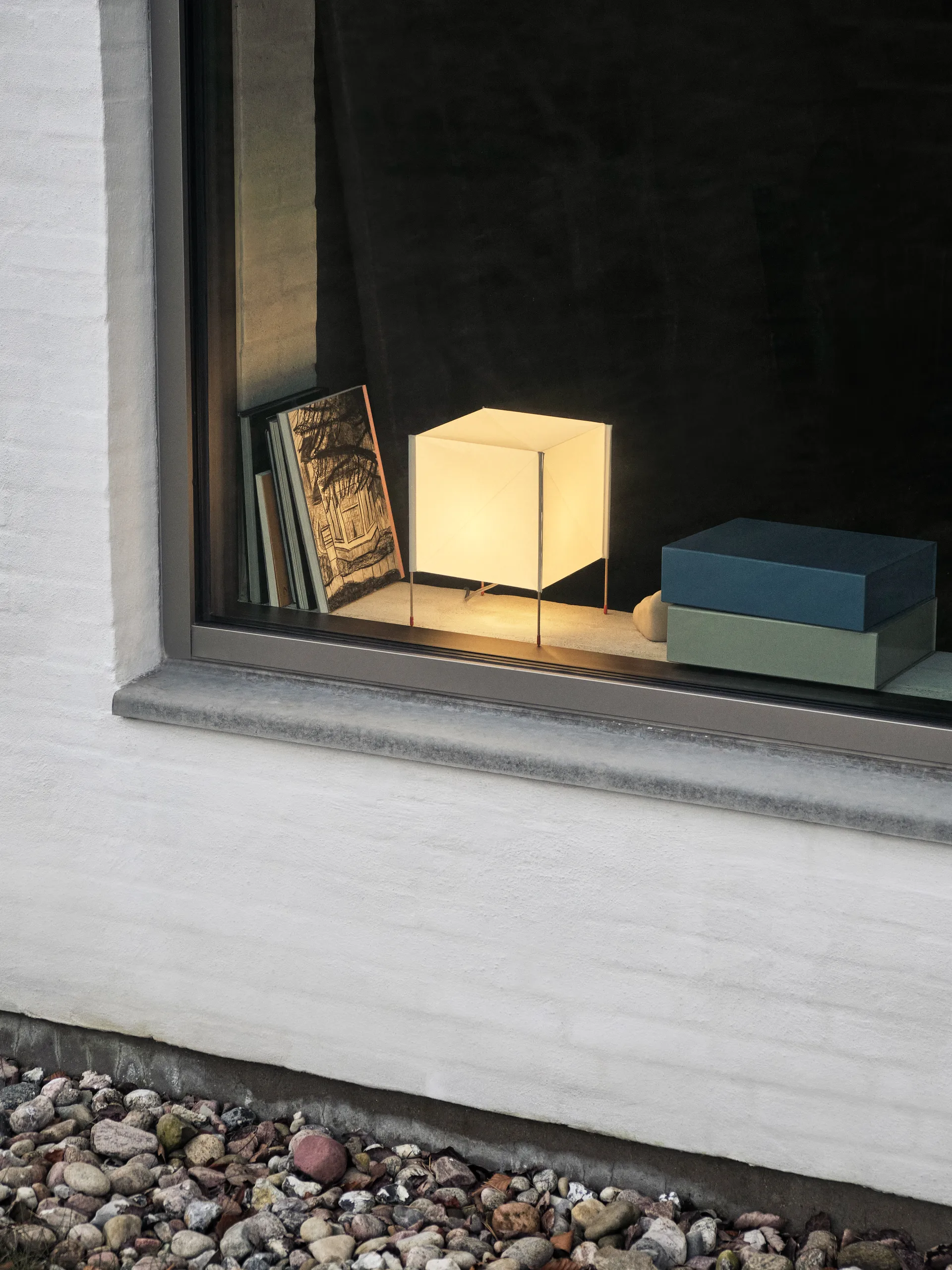 Paper Cube bordlampe, Hvid HAY